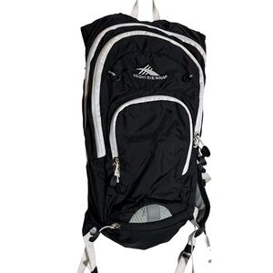 High Sierra Black Hydration Backpack Visalia 9 Adjustable Straps Mesh Back